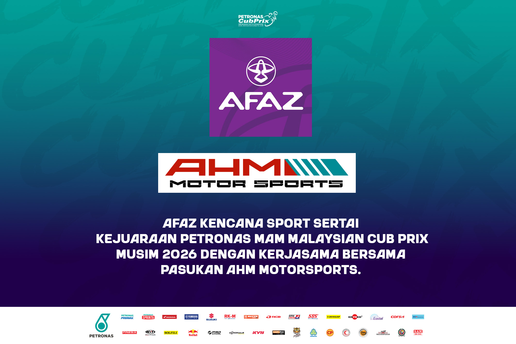 AFAZ KENCANA SPORT SERTAI MUSIM PETRONAS MAM MALAYSIAN CUB PRIX 2026