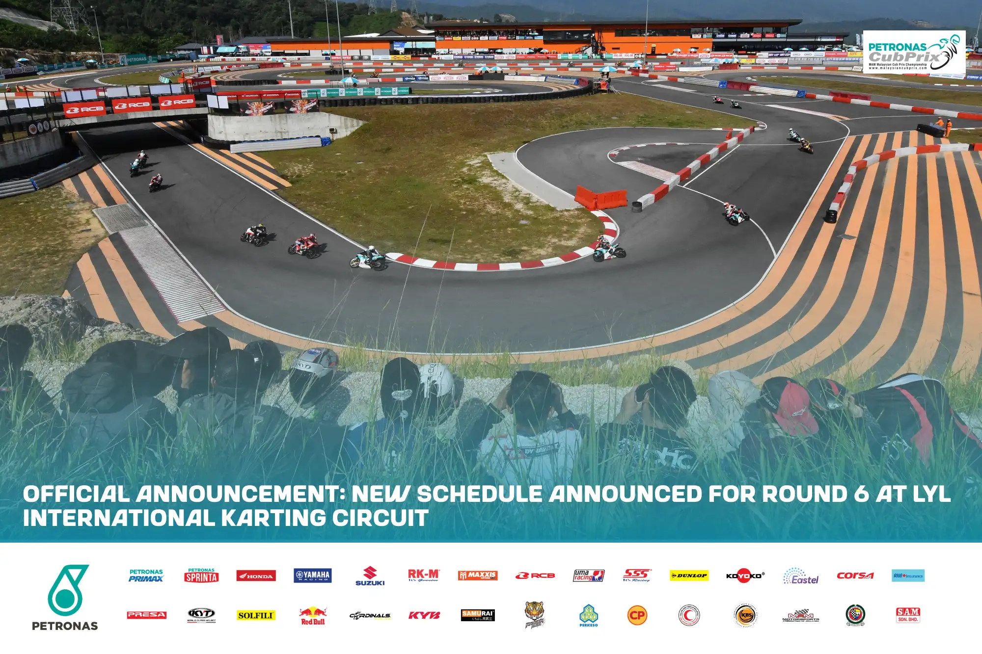 OFFICIAL ANNOUNCEMENT: NEW SCHEDULE ANNOUNCED FOR ROUND 6 AT LYL INTERNATIONAL KARTING CIRCUIT